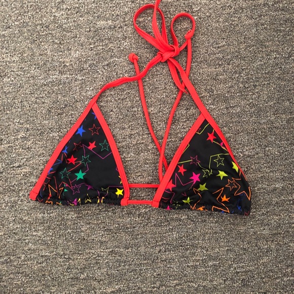 Victoria’s Secret Star Unlined Bikini Top Medium